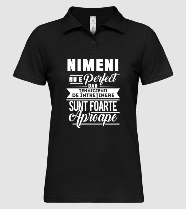 Nimeni nu e perfect, dar tehnicienii de întreținere sunt foarte aproape model negru pe tricou