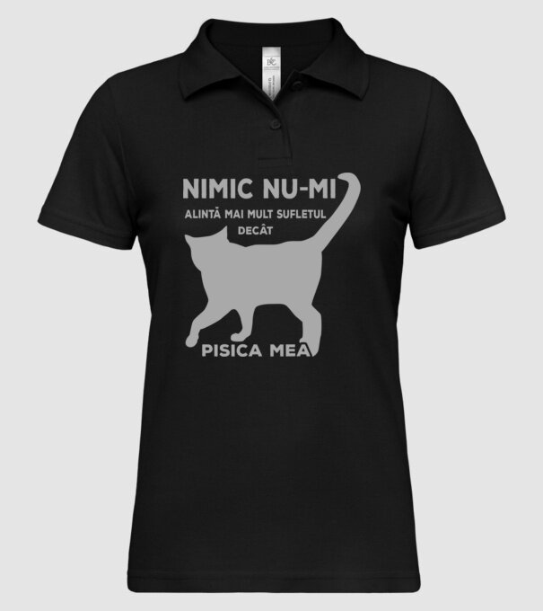 Nimic nu-mi alintă mai mult sufletul decât pisica mea model negru pe tricou
