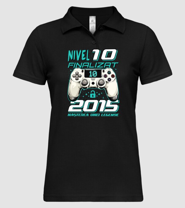 Nivel finalizat 10 2015 model negru pe tricou