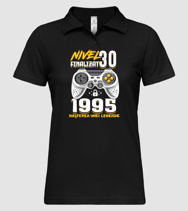 Nivel Finalizat 30 model negru pe tricou