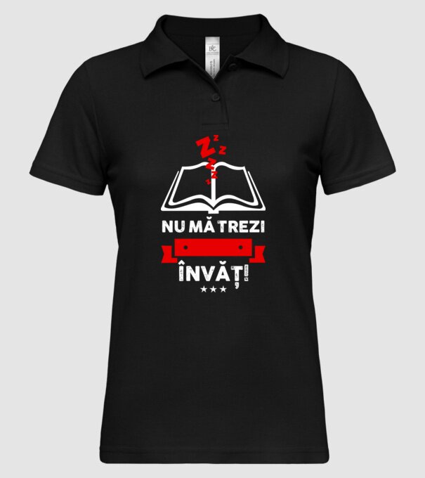 Nu mă trezi, învăț model negru pe tricou