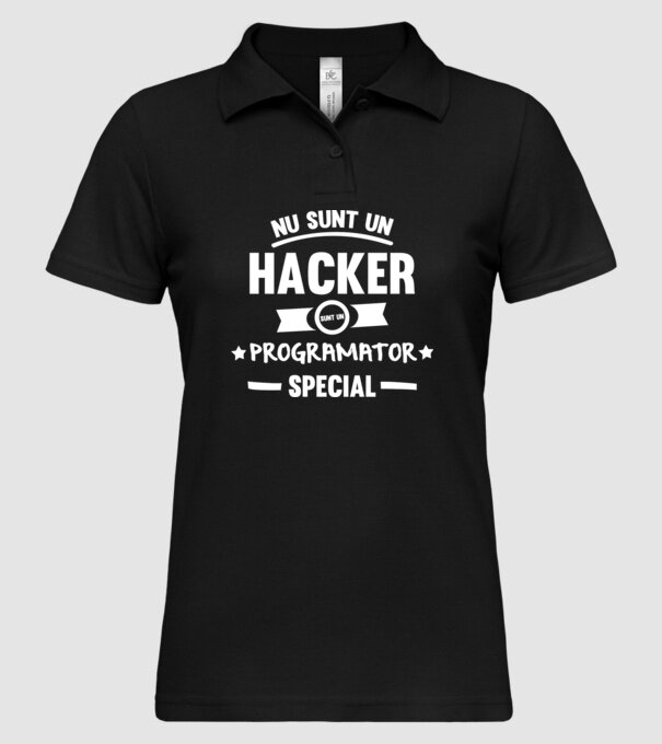 Nu sunt un hacker, sunt un programator special model negru pe tricou
