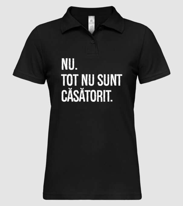 nu. tot nu sunt căsătorit. model negru pe tricou