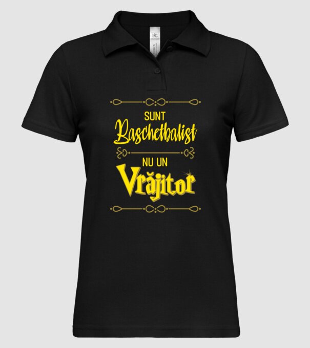 sunt baschetbalist, nu un vrăjitor model negru pe tricou