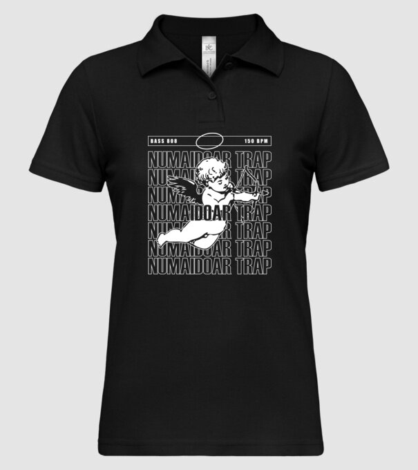 numaidoar trap model negru pe tricou