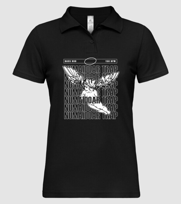 numaidoar trap model negru pe tricou
