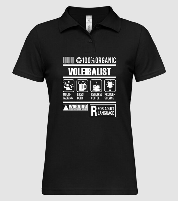 VOLEIBALIST model negru pe tricou