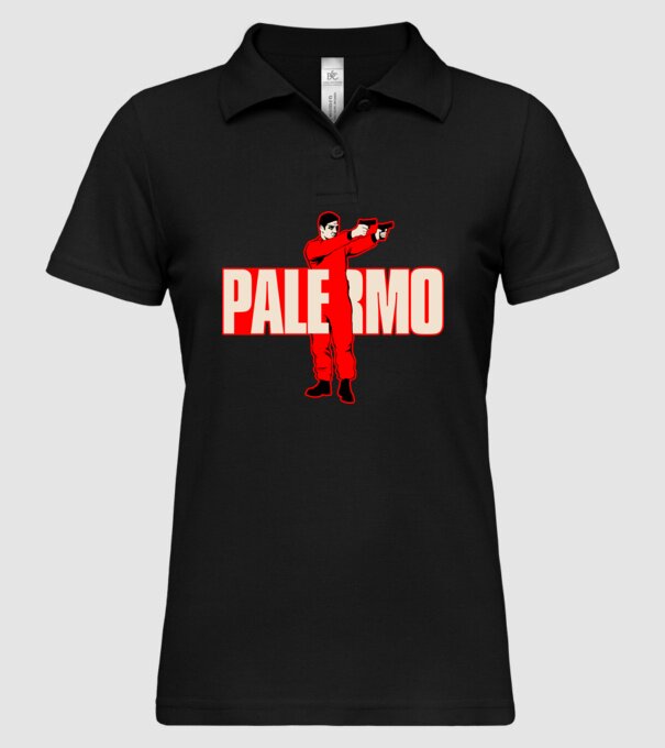 palermo la casa de papel model negru pe tricou