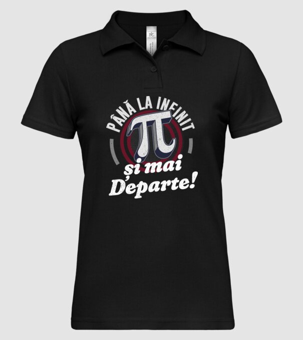 Până la infinit și mai departe! model negru pe tricou