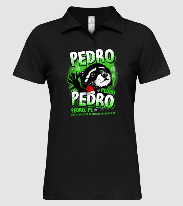 Pedro pedro christmas model negru pe tricou