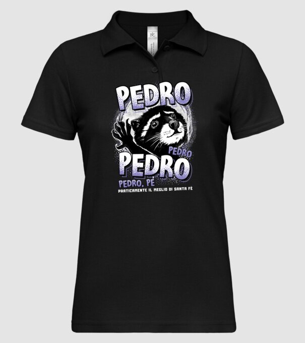 PEDRO PEDRO PEDRO model negru pe tricou