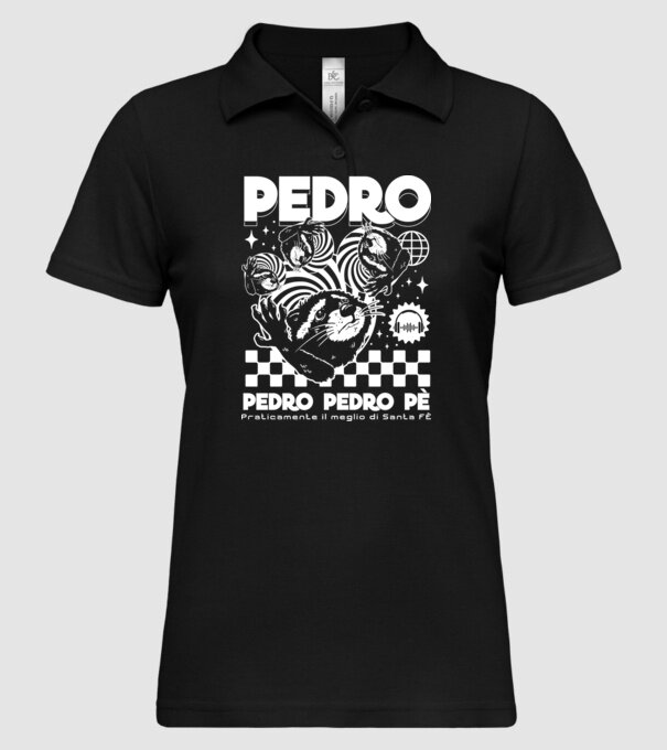Pedro techno model negru pe tricou