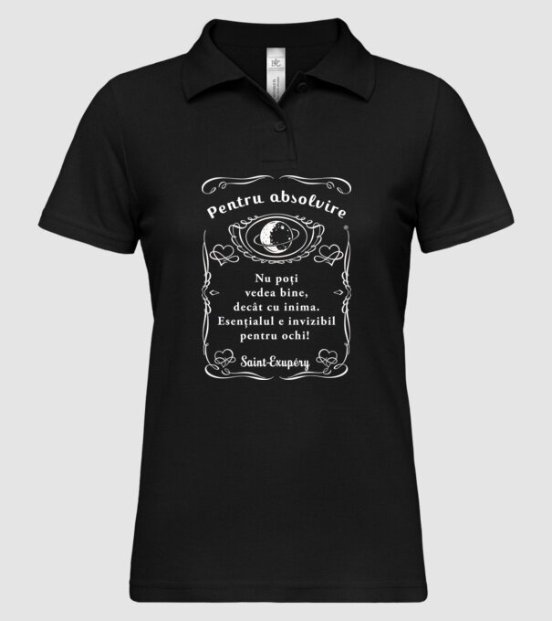 pentru absolvire model negru pe tricou