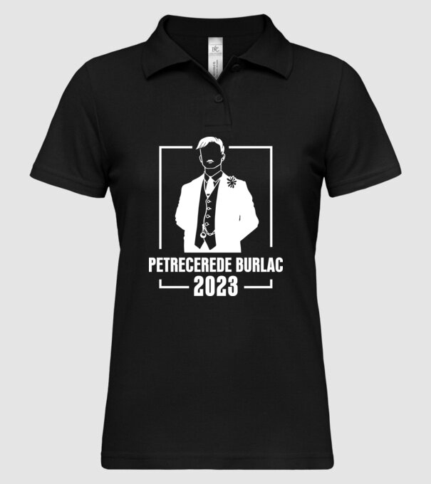 Petrecere de burlac model negru pe tricou