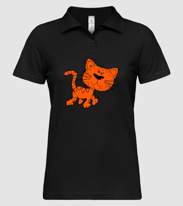 Pisică model negru pe tricou