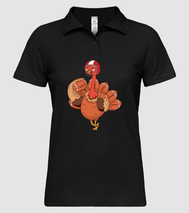 Player Turkey model negru pe tricou