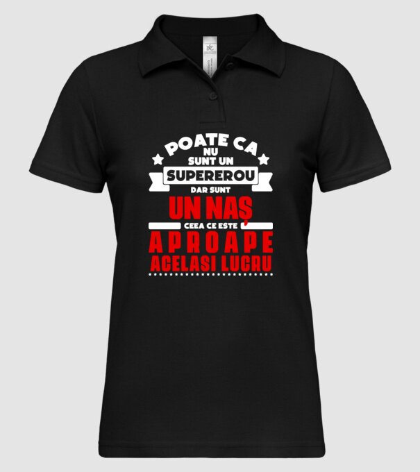 poate că nu sunt un supererou, dar sunt un naș, ceea ce este aproape același lucru model negru pe tricou