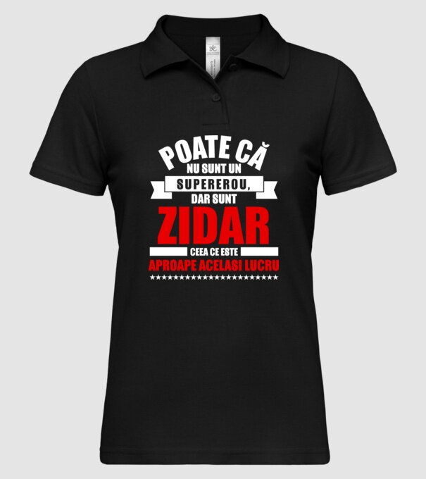 Poate că nu sunt un supererou, dar sunt ZIDAR, ceea ce este aproape același lucru model negru pe tricou