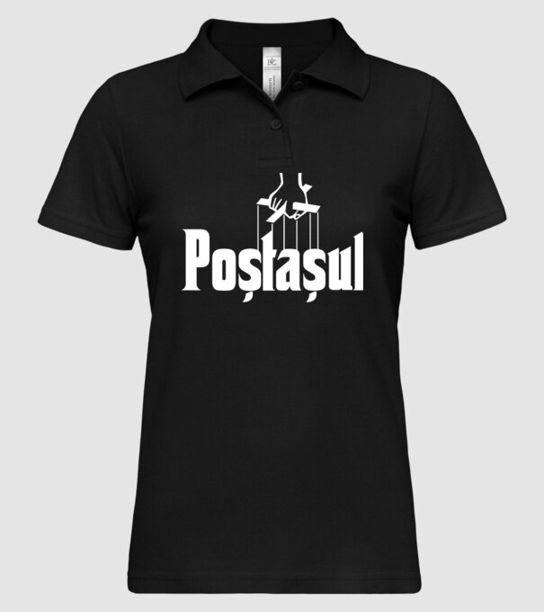 poștașul model negru pe tricou