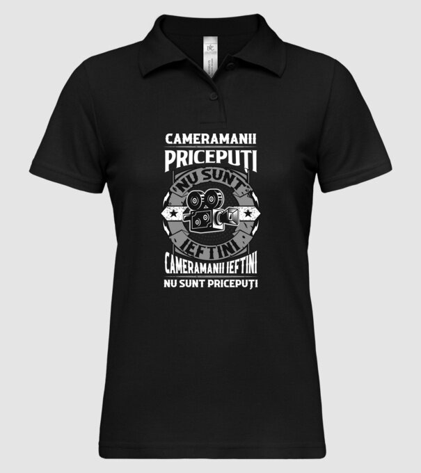 cameramanii pricepuți nu sunt ieftini, cameramanii ieftini nu sunt pricepuți model negru pe tricou