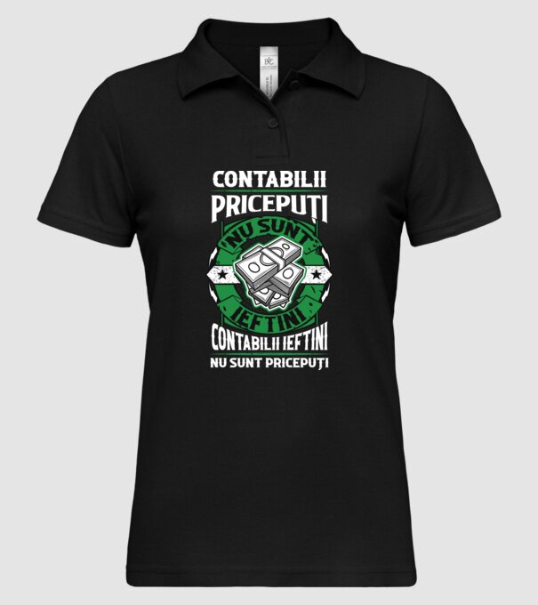 contabilii pricepuți nu sunt ieftini, contabilii ieftini nu sunt pricepuți model negru pe tricou