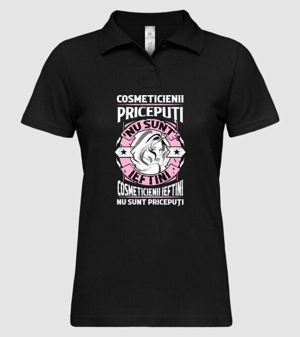 cosmeticienii pricepuți nu sunt ieftini, cosmeticienii ieftini nu sunt pricepuți model negru pe tricou