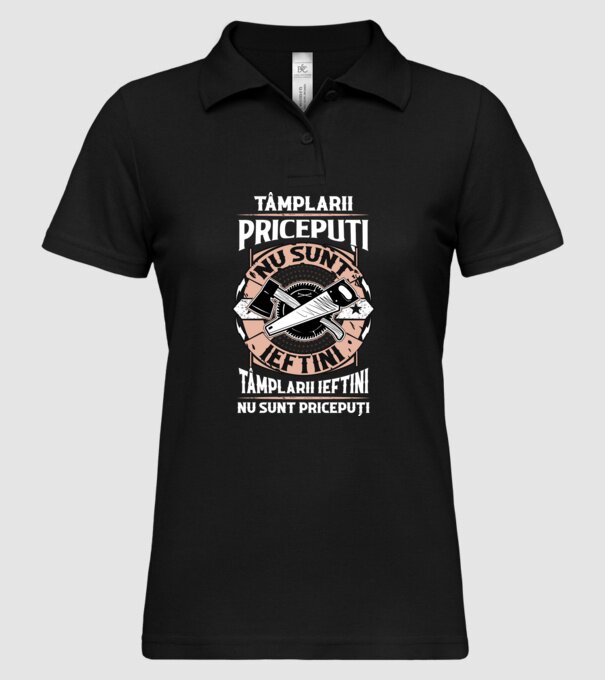 Tâmplarii pricepuți nu sunt ieftini, tâmplarii ieftini nu sunt pricepuți model negru pe tricou