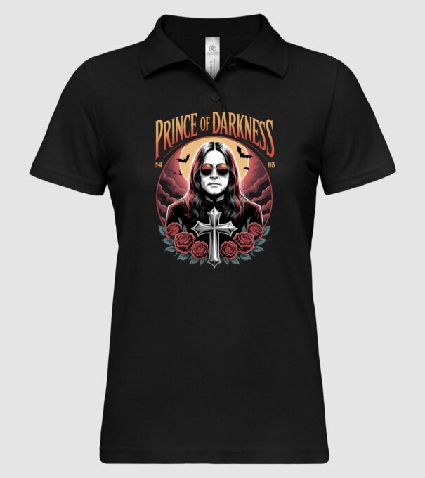 Prince of Darkness model negru pe tricou