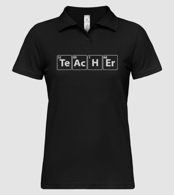 Profesor de chimie model negru pe tricou