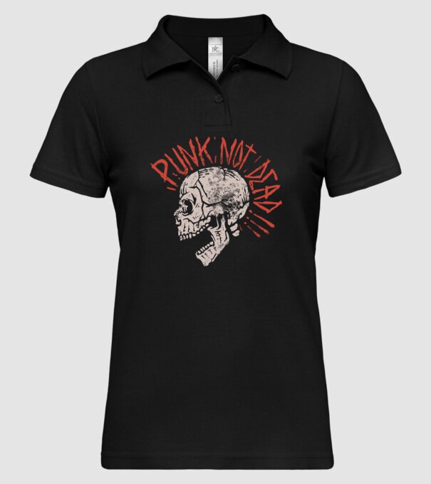Punk Not Dead model negru pe tricou