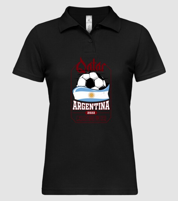 Qatar teams Argentina model negru pe tricou