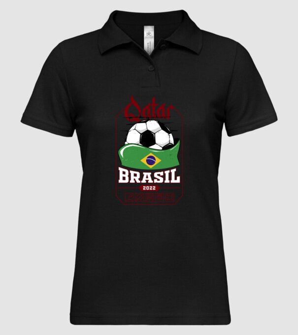 Qatar teams Brasil model negru pe tricou