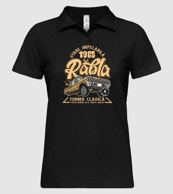 Rablă 1965 model negru pe tricou