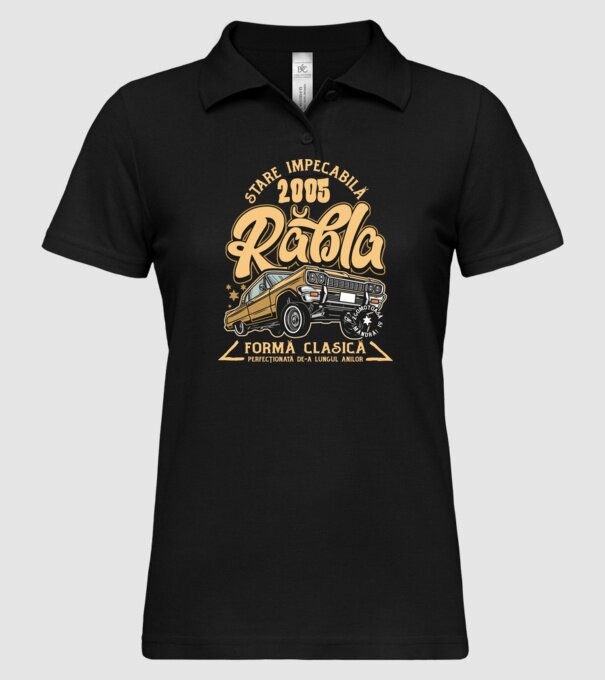 Rablă 2005 model negru pe tricou