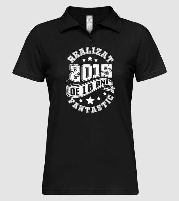 Realizat de fantastic - 2015 model negru pe tricou