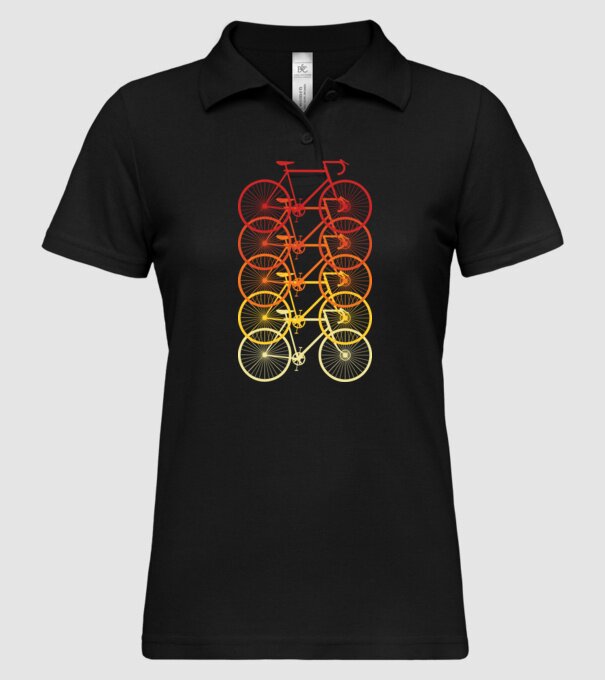 Retro Bike model negru pe tricou