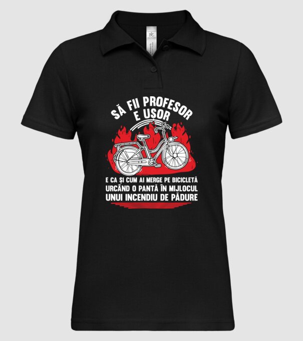 Să fii profesor e ușor model negru pe tricou