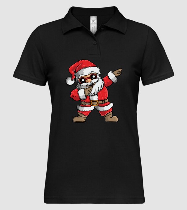 Santa dab model negru pe tricou