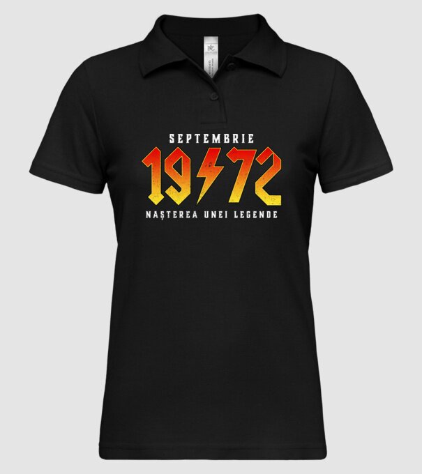 Septembrie - 1972 - nașterea unei legende model negru pe tricou