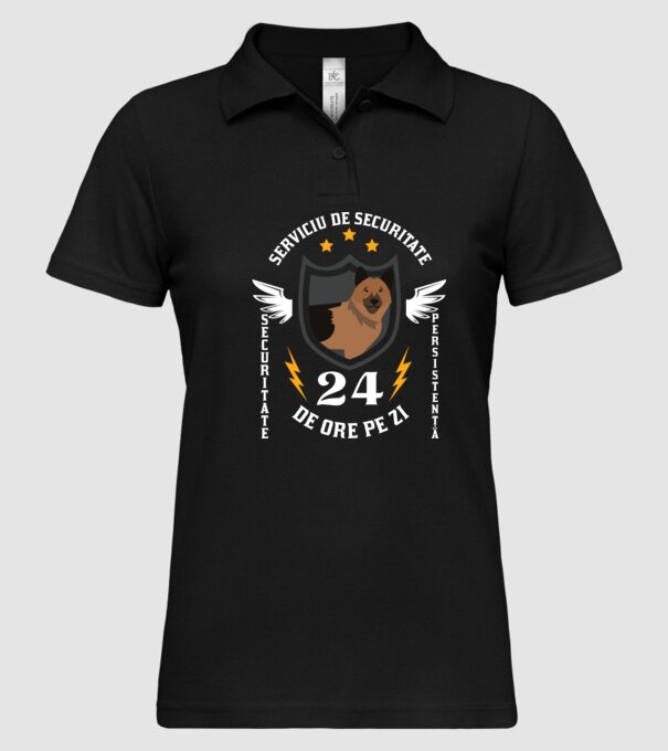 serviciu de securitate - securitate - persistență - 24 de ore pe zi model negru pe tricou