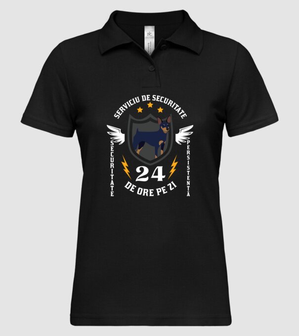 serviciu de securitate - securitate - persistență - 24 de ore pe zi model negru pe tricou