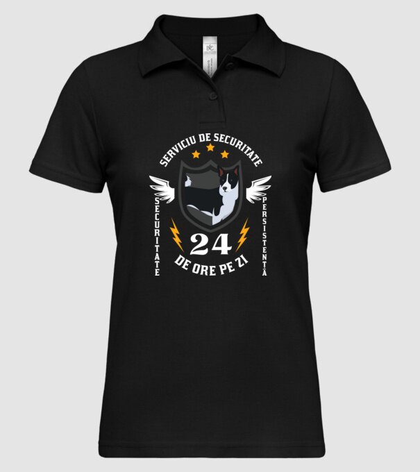 serviciu de securitate - securitate - persistență - 24 de ore pe zi model negru pe tricou
