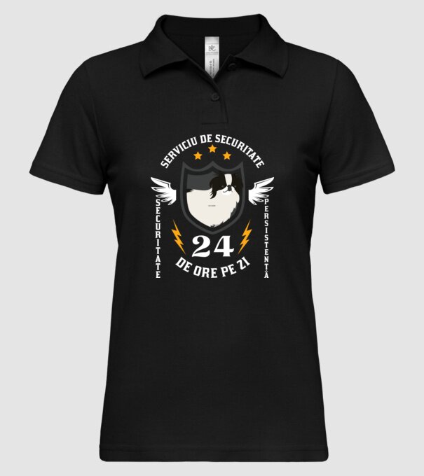 serviciu de securitate - securitate - persistență - 24 de ore pe zi model negru pe tricou