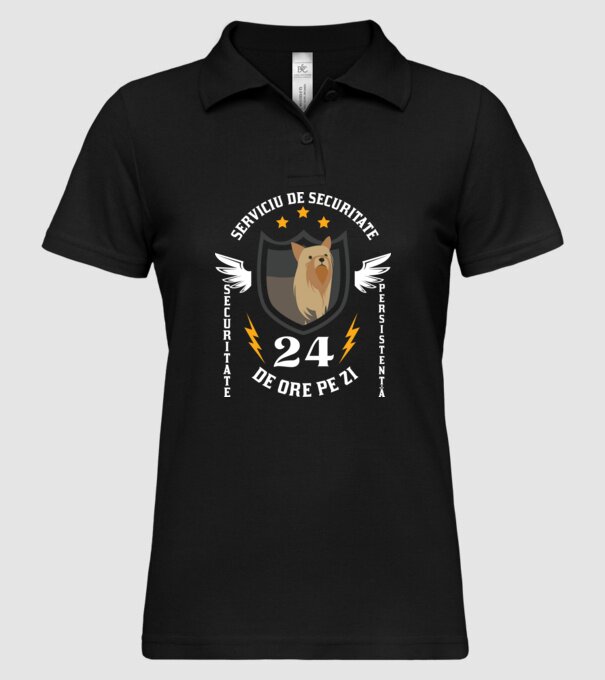 serviciu de securitate - securitate - persistență - 24 de ore pe zi model negru pe tricou