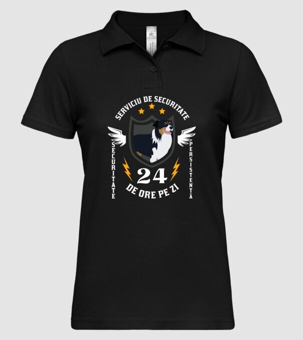 serviciu de securitate - securitate - persistență - 24 de ore pe zi model negru pe tricou