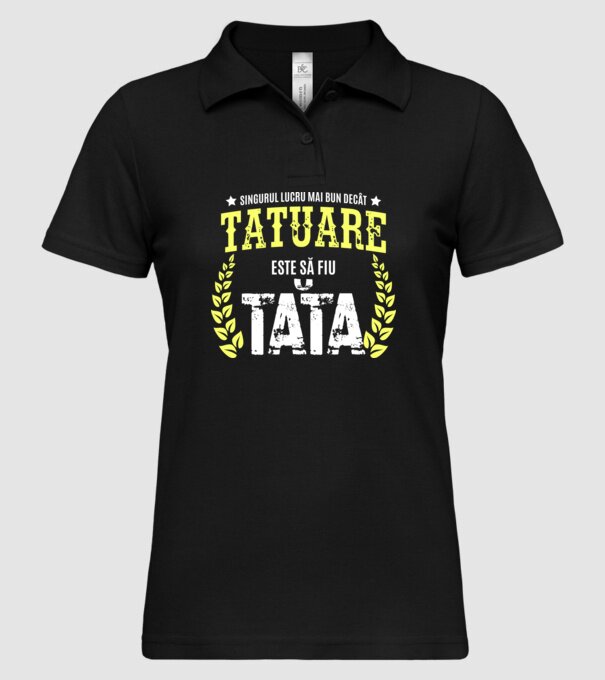 Singurul lucru mai bun decât munca de tatuare este să fii tată model negru pe tricou