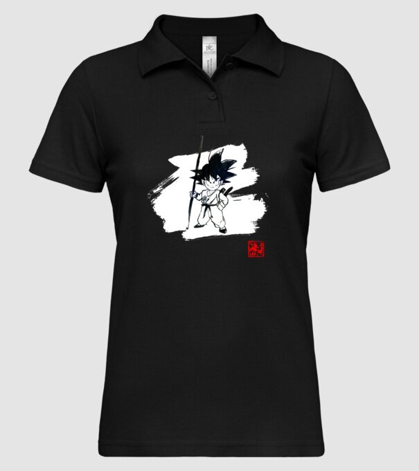 son goku art model negru pe tricou