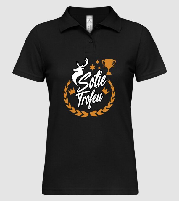 Soție trofeu model negru pe tricou