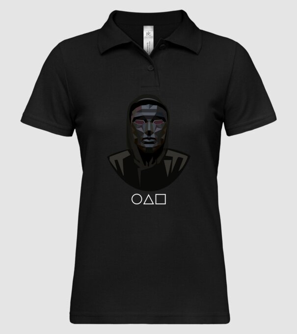 squid game boss model negru pe tricou