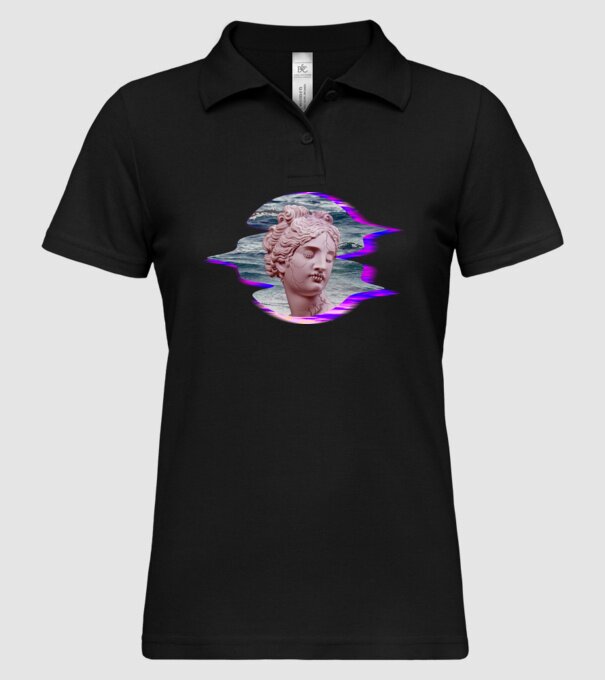 Statue model negru pe tricou